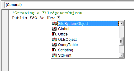 Excel vba set file attributes list